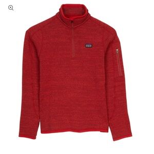 Patagonia Women’s Better Sweater 1/4 Zip Fleece Maraschino Red Size Medium